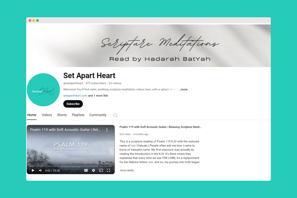 set apart heart by hadarah batyah